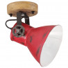 Lampa stołowa, 25 W, postarzany czerwony, 11,5x11,5x25 cm, E27