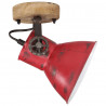 Lampa stołowa, 25 W, postarzany czerwony, 11,5x11,5x25 cm, E27