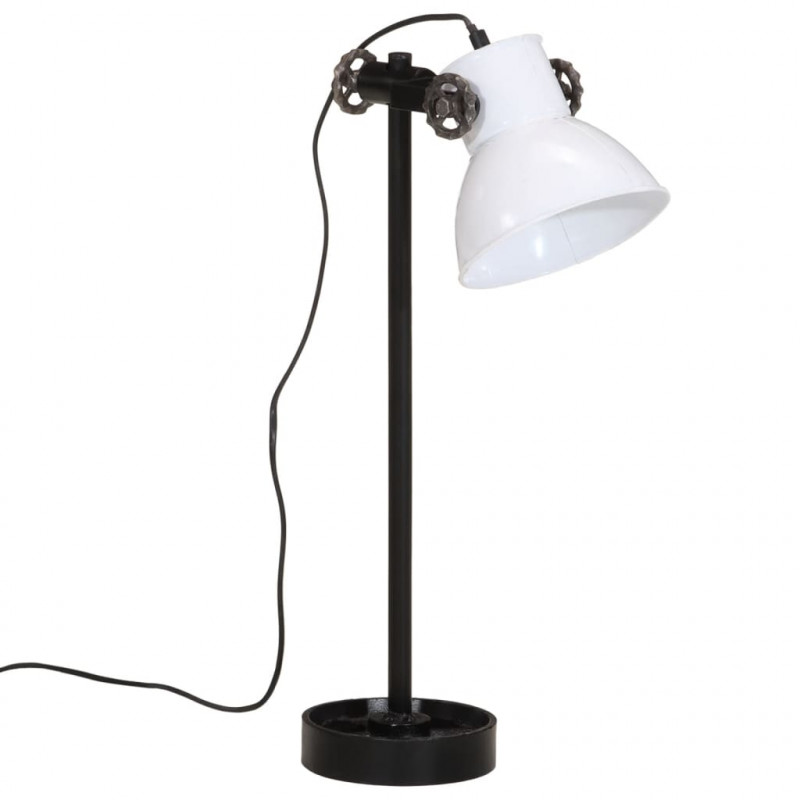 Lampa stołowa, 25 W, biała, 15x15x55 cm, E27