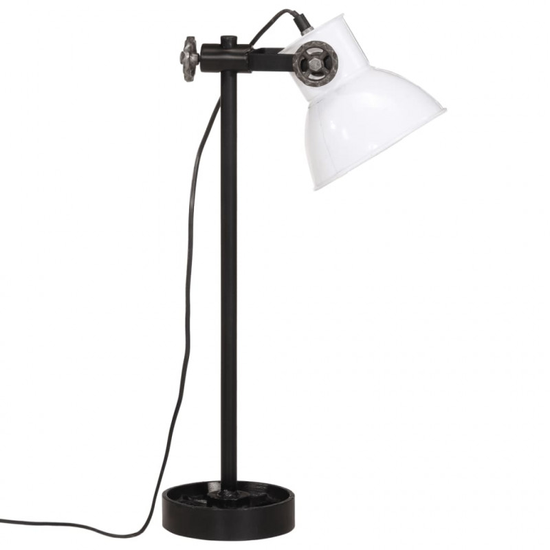 Lampa stołowa, 25 W, biała, 15x15x55 cm, E27