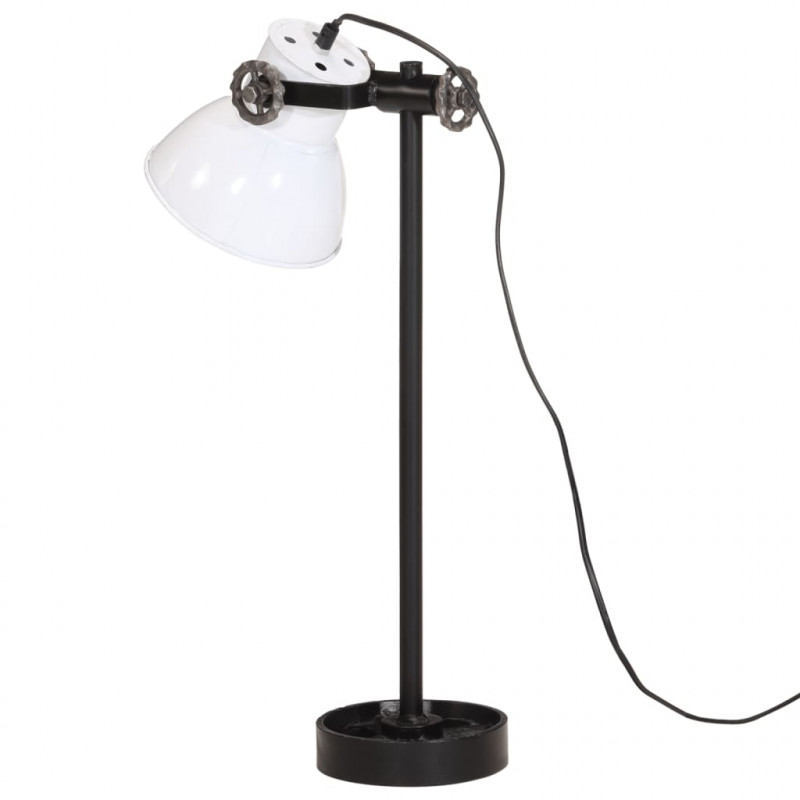 Lampa stołowa, 25 W, biała, 15x15x55 cm, E27