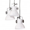Lampa wisząca, 25 W, biała, 30x30x100 cm, E27