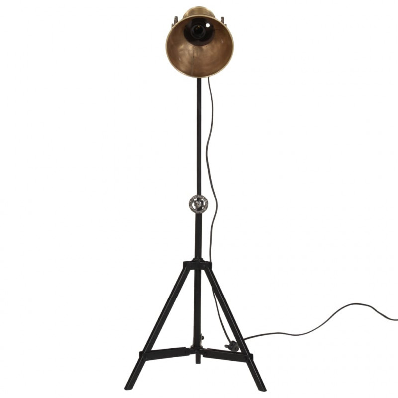 Lampa stołowa, 25 W, antyczny mosiądz, 35x35x65/95 cm, E27