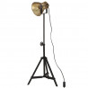 Lampa stołowa, 25 W, antyczny mosiądz, 35x35x65/95 cm, E27