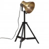 Lampa stołowa, 25 W, antyczny mosiądz, 35x35x65/95 cm, E27