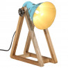 Lampa stołowa, 25 W, postarzany niebieski, 30x17x40 cm, E27