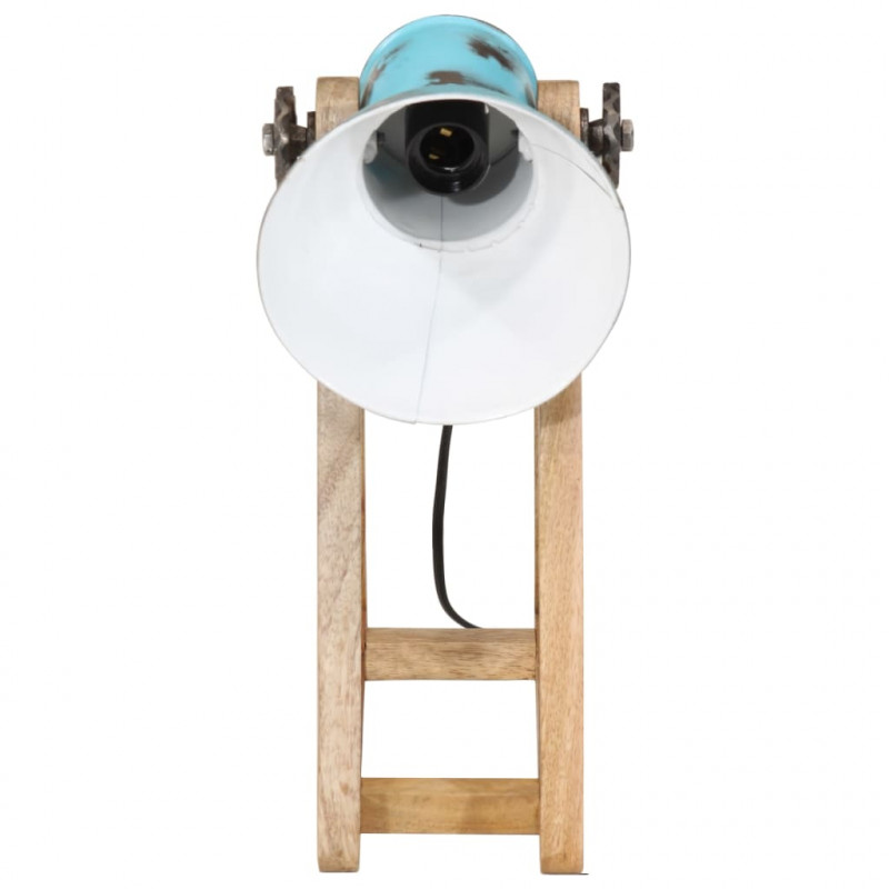 Lampa stołowa, 25 W, postarzany niebieski, 30x17x40 cm, E27