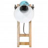 Lampa stołowa, 25 W, postarzany niebieski, 30x17x40 cm, E27