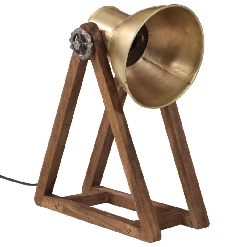 Lampa stołowa, 25 W, antyczny mosiądz, 30x17x40 cm, E27