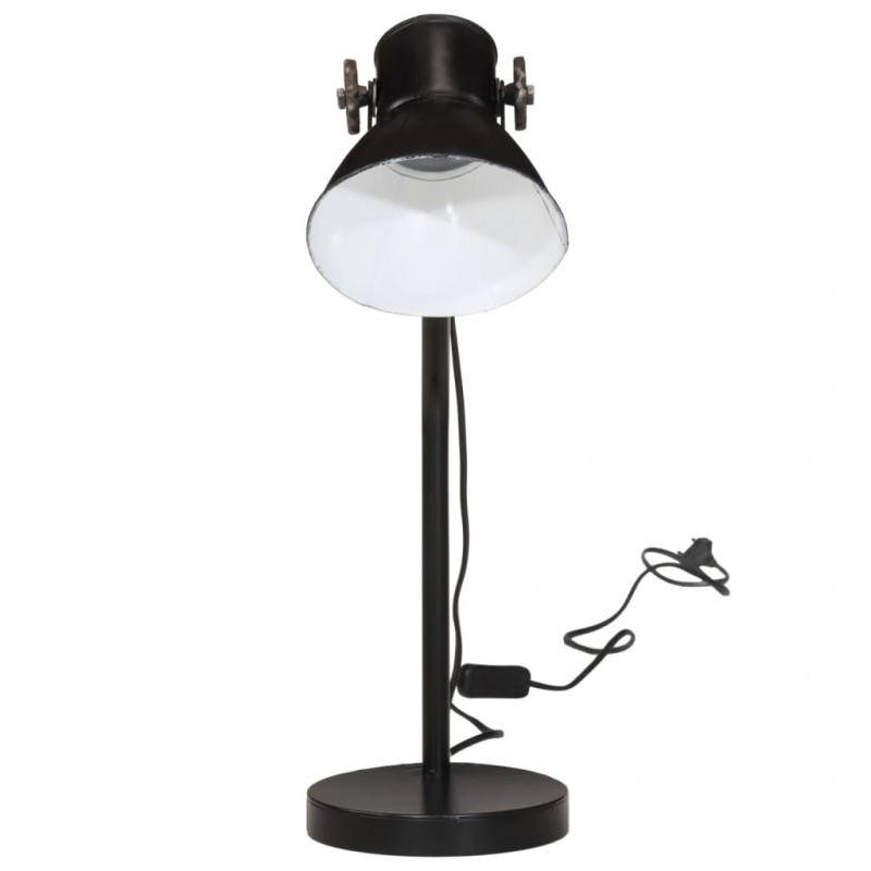Lampa stołowa, 25 W, czarna, 17x17x60 cm, E27