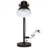 Lampa stołowa, 25 W, czarna, 17x17x60 cm, E27