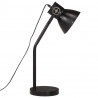 Lampa stołowa, 25 W, czarna, 17x17x60 cm, E27