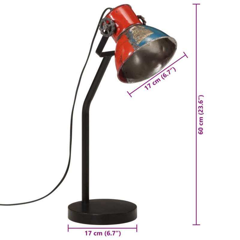 Lampa sufitowa, 25 W, wielokolorowa, 17x17x60 cm, E27