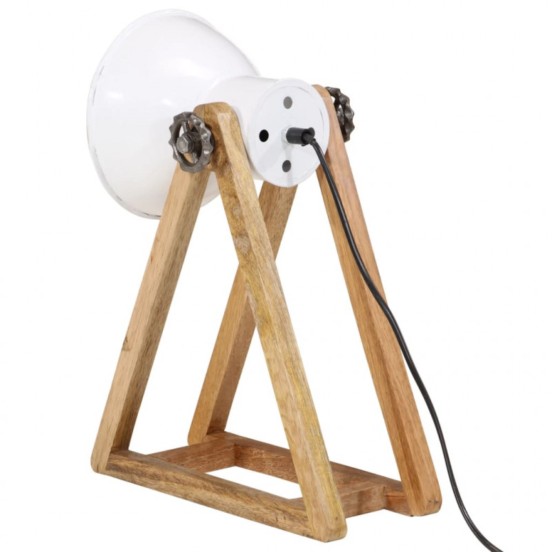 Lampa stołowa, 25 W, biała, 30x17x40 cm, E27