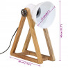 Lampa stołowa, 25 W, biała, 30x17x40 cm, E27