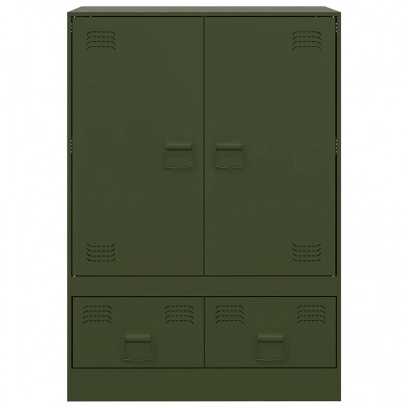 Szafka, oliwkowa, 67x39x95 cm, stal