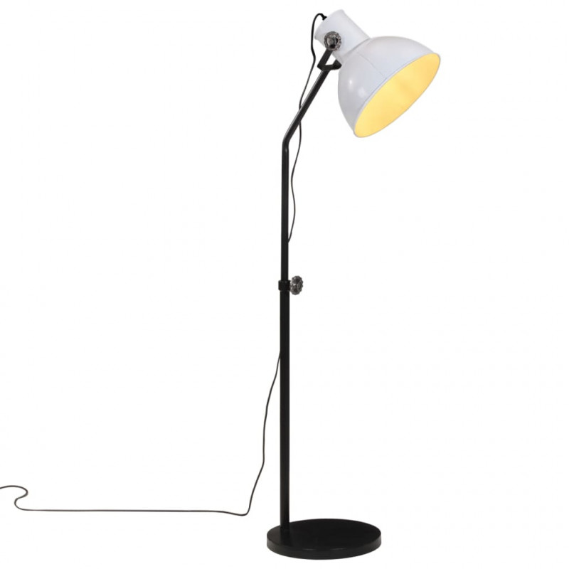 Lampa stojąca, 25 W, biała, 30x30x90-150 cm, E27