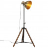 Lampa stojąca, 25 W, antyczny mosiądz, 75x75x90-150 cm, E27