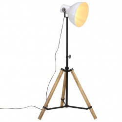 Lampa stojąca, 25 W, biała, 75x75x90-150 cm, E27