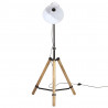 Lampa stojąca, 25 W, biała, 75x75x90-150 cm, E27