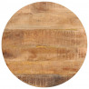 Stolik kawowy, 54x54x35 cm, lite drewno mango i żelazo