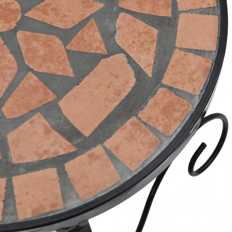 Stoliki na kwiaty, 3 szt., ceramiczne, terakota