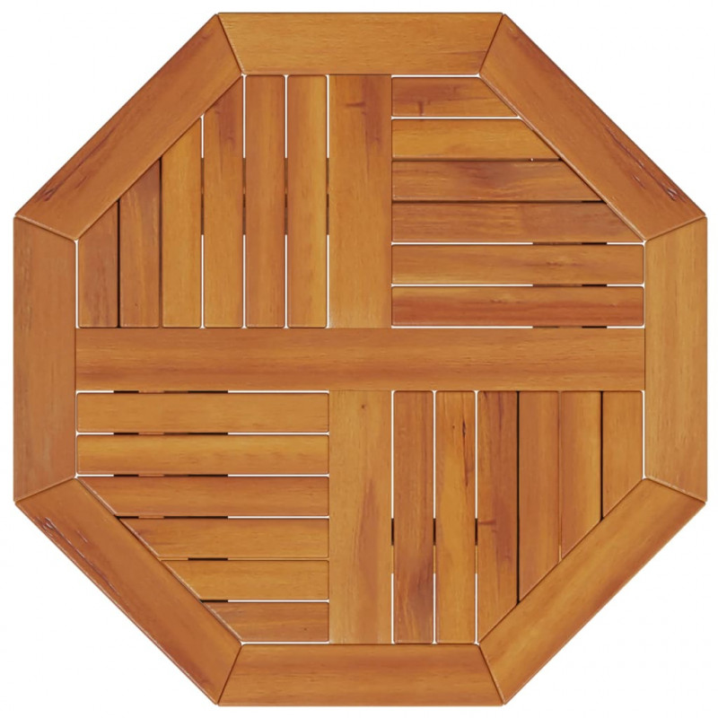 Składany stół ogrodowy, Ø60x75 cm, lite drewno akacjowe