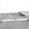 Stolik kawowy, szarość betonu, 100x55x40 cm