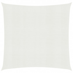 Żagiel przeciwsłoneczny, 160 g/m², biały, 7x7 m, HDPE