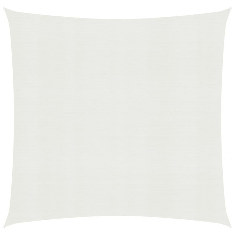 Żagiel przeciwsłoneczny, 160 g/m², biały, 7x7 m, HDPE
