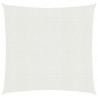 Żagiel przeciwsłoneczny, 160 g/m², biały, 7x7 m, HDPE