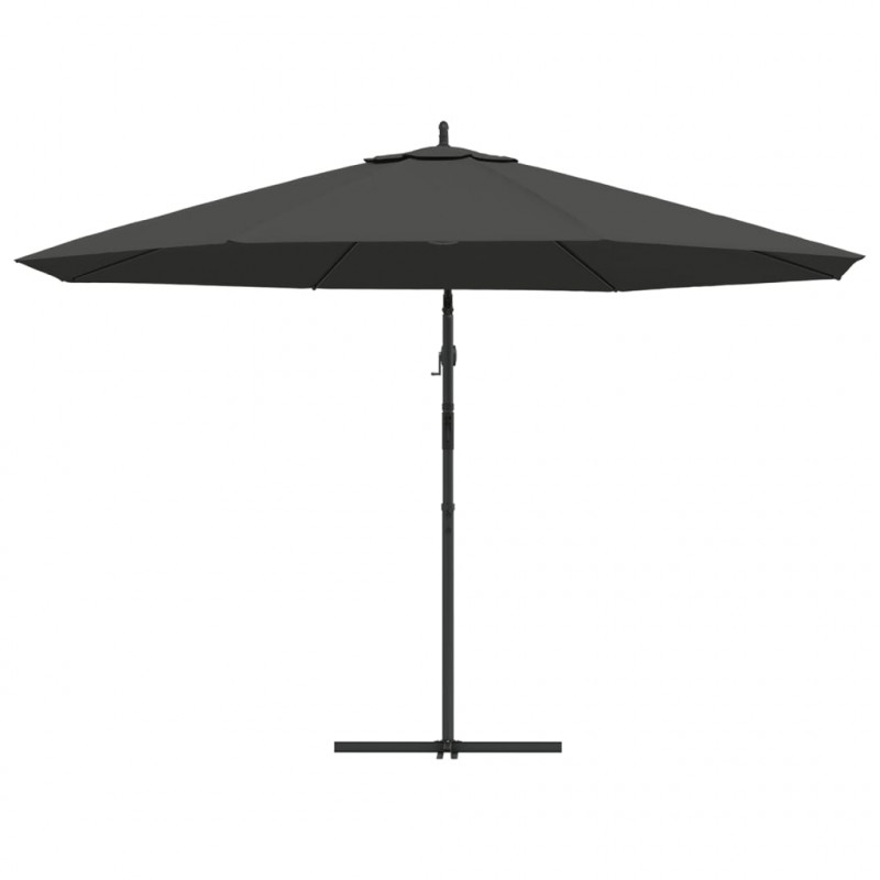 Parasol wiszący z aluminiowym słupkiem, 350 cm, antracytowy