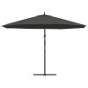 Parasol wiszący z aluminiowym słupkiem, 350 cm, antracytowy