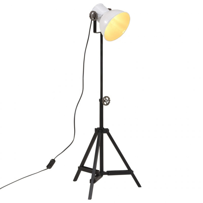 Lampa stołowa, 25 W, biała, 35x35x65/95 cm, E27