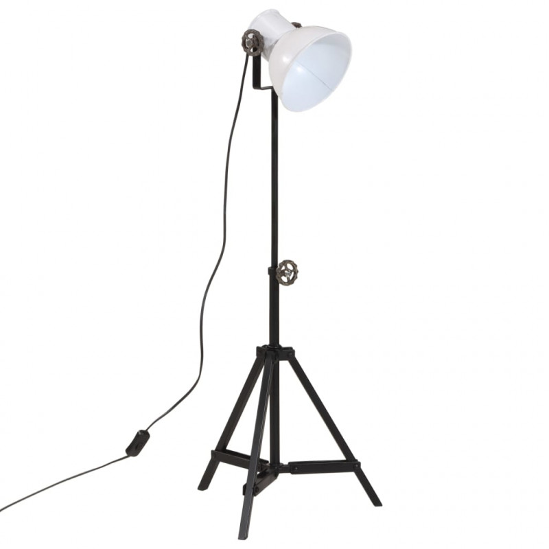 Lampa stołowa, 25 W, biała, 35x35x65/95 cm, E27