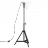 Lampa stołowa, 25 W, biała, 35x35x65/95 cm, E27