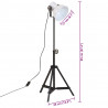 Lampa stołowa, 25 W, biała, 35x35x65/95 cm, E27