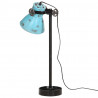 Lampa stołowa, 25 W, postarzany niebieski, 15x15x55 cm, E27