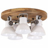 Lampa sufitowa 25 W, biała, 50x50x25 cm, E27