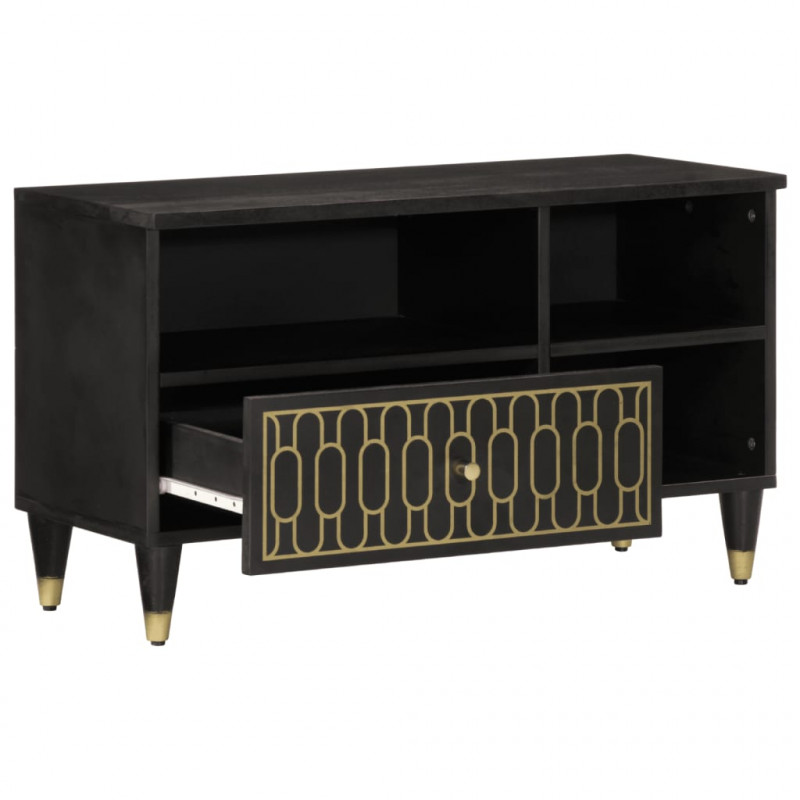 Szafka pod telewizor, 80x33x46 cm, lite drewno mango