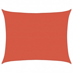 Żagiel przeciwsłoneczny, 160 g/m², terakotowy, 6x8 m, HDPE