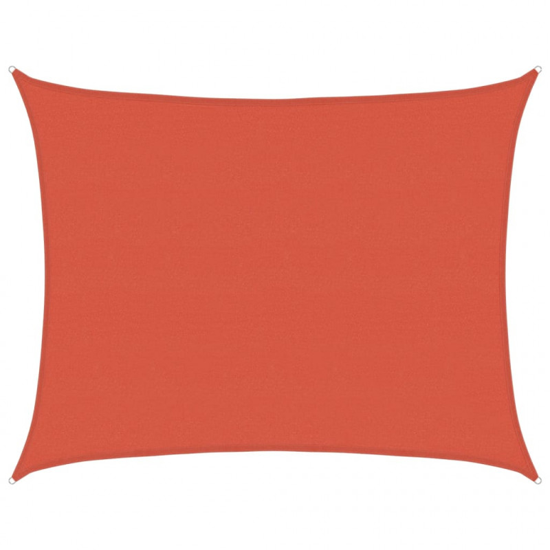 Żagiel przeciwsłoneczny, 160 g/m², terakotowy, 6x8 m, HDPE