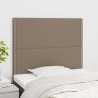 Zagłówki do łóżka, 2 szt., taupe, 90x5x78/88 cm, tkanina