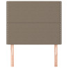 Zagłówki do łóżka, 2 szt., taupe, 90x5x78/88 cm, tkanina
