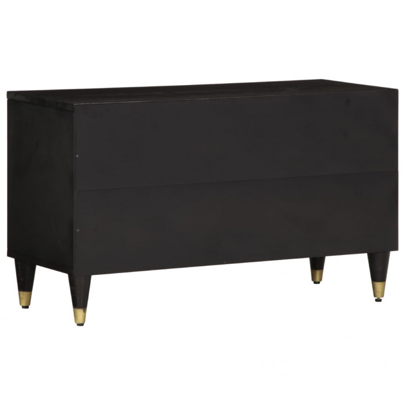 Szafka pod telewizor, 80x31,5x46 cm, lite drewno mango