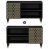 Szafka pod telewizor, 80x31,5x46 cm, lite drewno mango