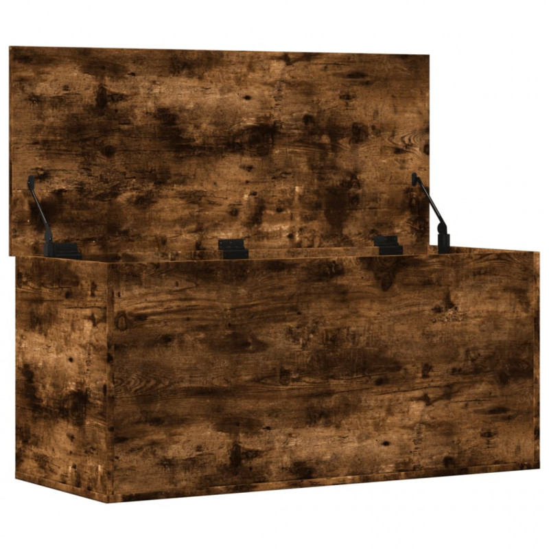 Skrzynia, przydymiony dąb, 100x42x46cm, materiał drewnopochodny