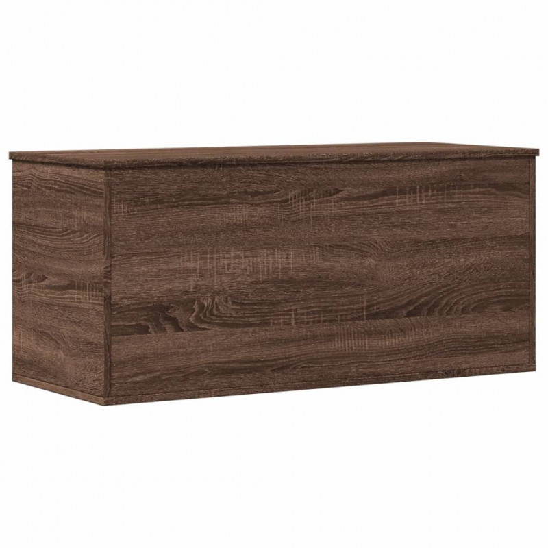 Skrzynia, brązowy dąb, 100x42x46 cm, materiał drewnopochodny