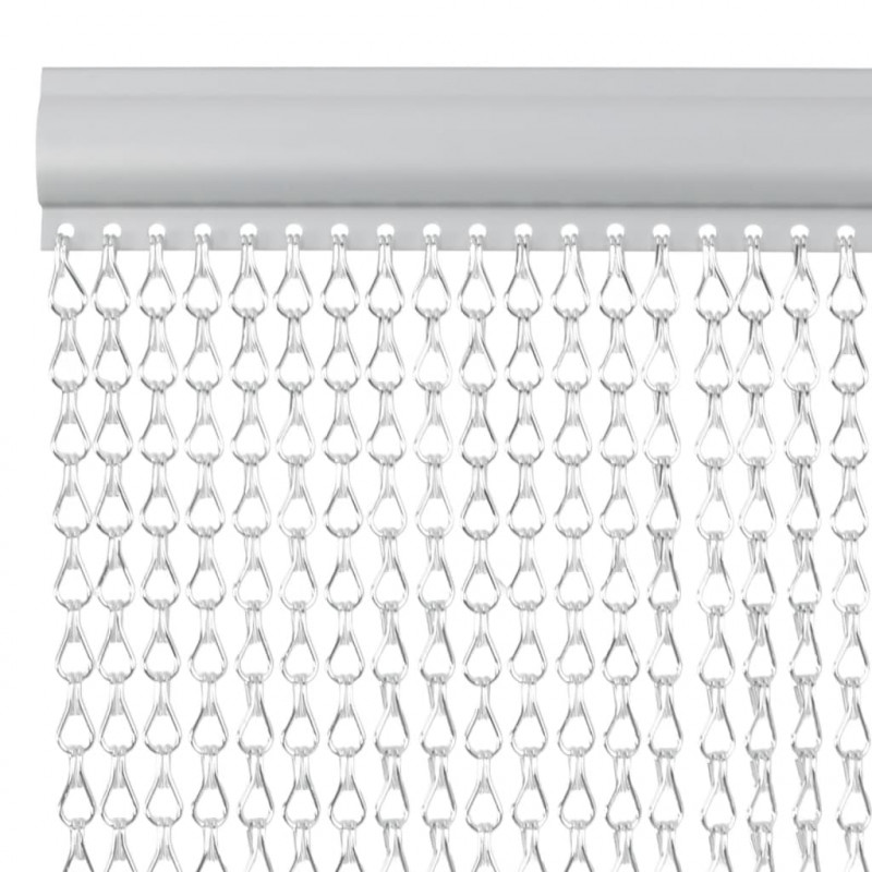 Moskitiera łańcuchowa do drzwi, 100x226 cm, aluminium