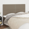 Zagłówki do łóżka, 4 szt., taupe, 80x5x78/88 cm, tkanina